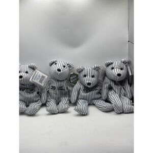 Bamm Beano's 1998 World Series Champs Plush Bear Set Brosius Martinez Strawberry